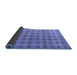 Sideview of Abstract Blue Modern Rug, abs4786blu