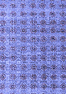 Abstract Blue Modern Rug, abs4786blu