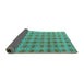 Sideview of Abstract Turquoise Modern Rug, abs4786turq