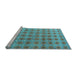 Sideview of Machine Washable Abstract Light Blue Modern Rug, wshabs4786lblu