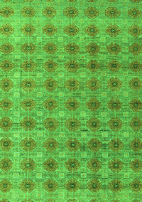 Abstract Green Modern Rug, abs4786grn