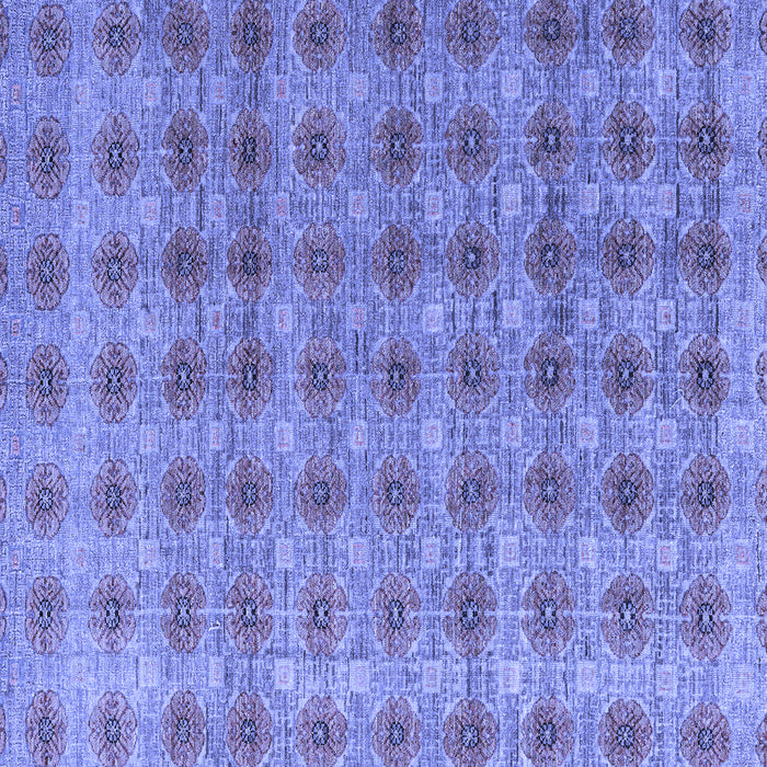 Square Abstract Blue Modern Rug, abs4786blu