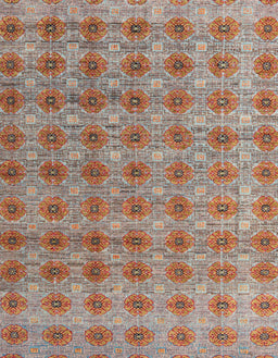 Abstract Chestnut Red Modern Rug, abs4786