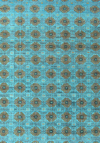 Abstract Light Blue Modern Rug, abs4786lblu