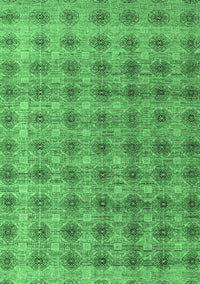 Abstract Emerald Green Modern Rug, abs4786emgrn