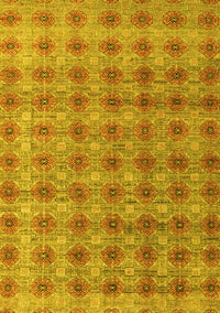 Abstract Yellow Modern Rug, abs4786yw