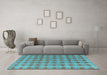 Machine Washable Abstract Light Blue Modern Rug in a Living Room, wshabs4786lblu