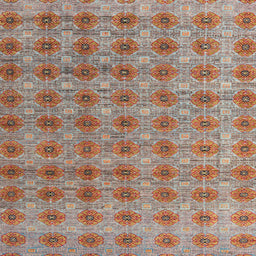 Square Abstract Chestnut Red Modern Rug, abs4786