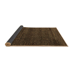 Sideview of Abstract Brown Modern Rug, abs4787brn