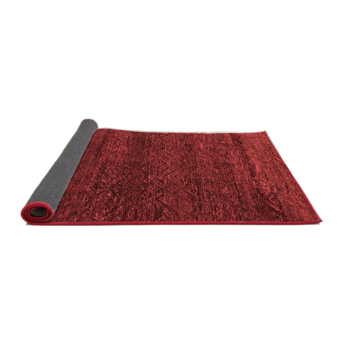 Abstract Red Modern Area Rugs
