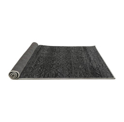 Sideview of Abstract Gray Modern Rug, abs4787gry