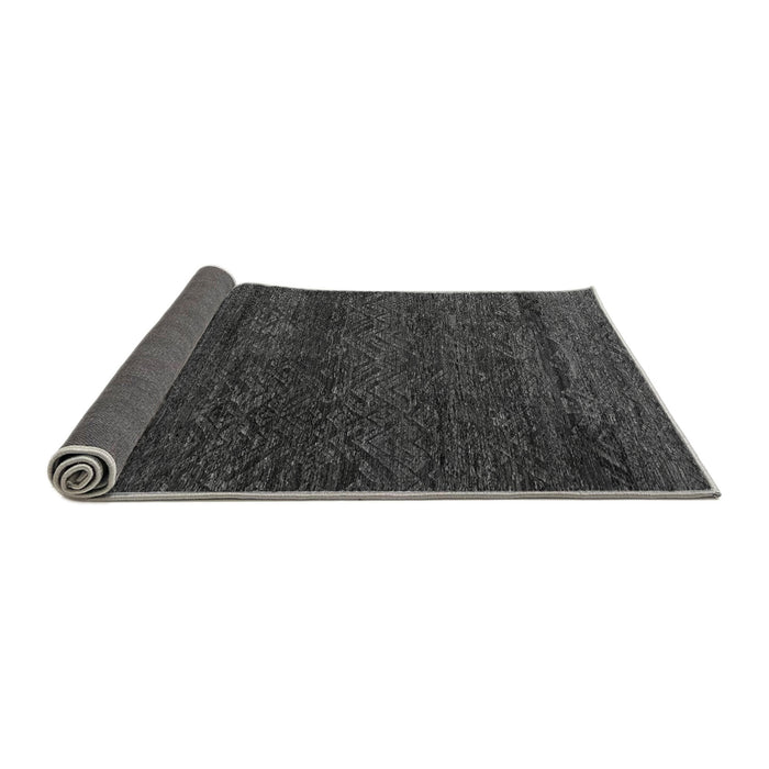 Sideview of Abstract Gray Modern Rug, abs4787gry