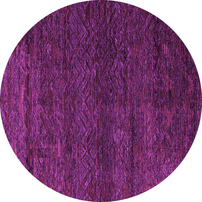 Round Abstract Pink Modern Rug, abs4787pnk