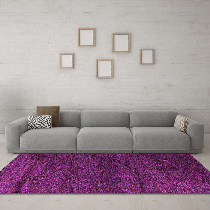 Machine Washable Abstract Pink Modern Rug in a Living Room, wshabs4787pnk