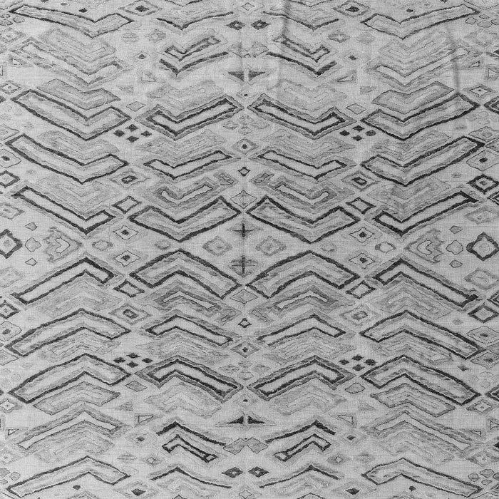 Square Solid Gray Modern Rug, abs4788gry