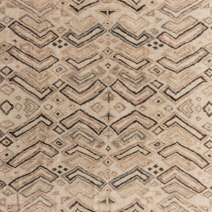 Machine Washable Abstract Dark Almond Brown Rug, wshabs4788