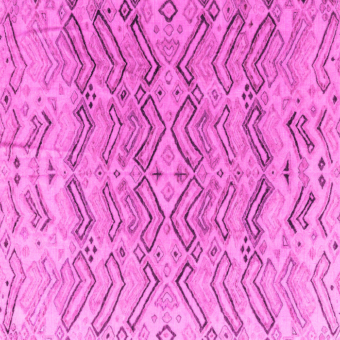 Square Solid Pink Modern Rug, abs4788pnk