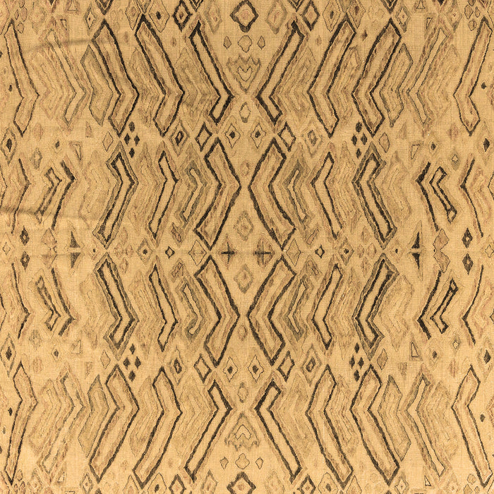 Square Machine Washable Solid Brown Modern Rug, wshabs4788brn