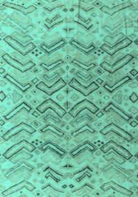 Solid Turquoise Modern Rug, abs4788turq