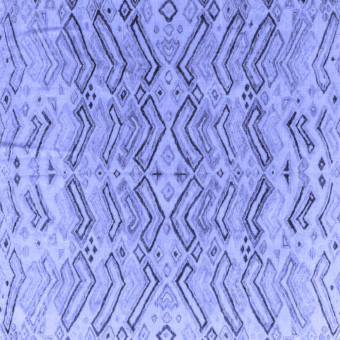 Square Machine Washable Solid Blue Modern Rug, wshabs4788blu