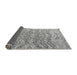 Sideview of Solid Gray Modern Rug, abs4788gry