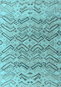 Solid Light Blue Modern Rug, abs4788lblu