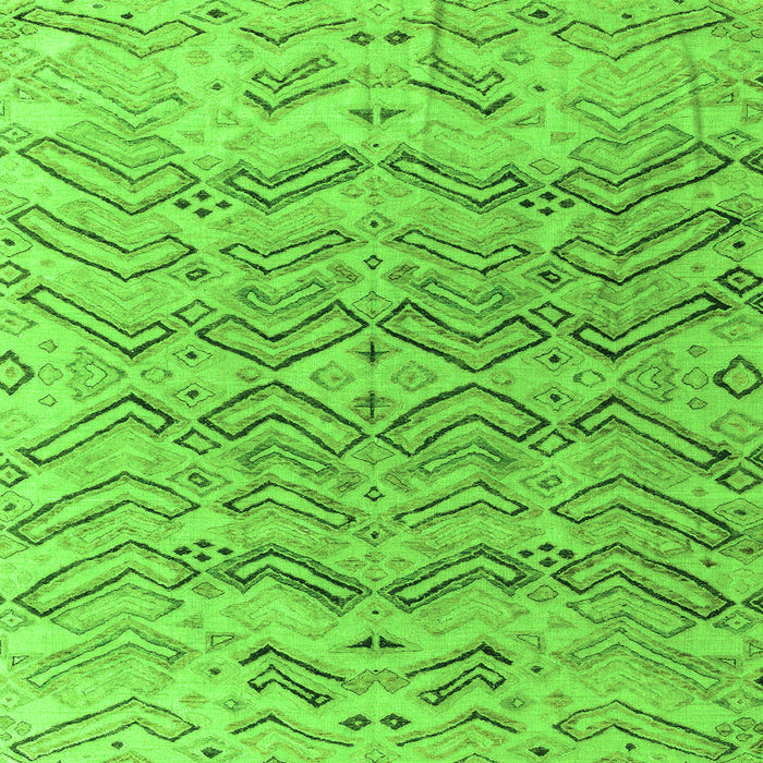 Square Solid Green Modern Rug, abs4788grn