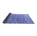 Sideview of Solid Blue Modern Rug, abs4788blu