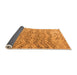 Sideview of Solid Orange Modern Rug, abs4788org