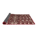 Sideview of Abstract Light Copper Gold Modern Rug, abs4789