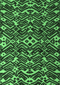 Abstract Emerald Green Modern Rug, abs4789emgrn