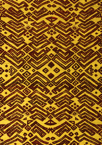 Abstract Yellow Modern Rug, abs4789yw