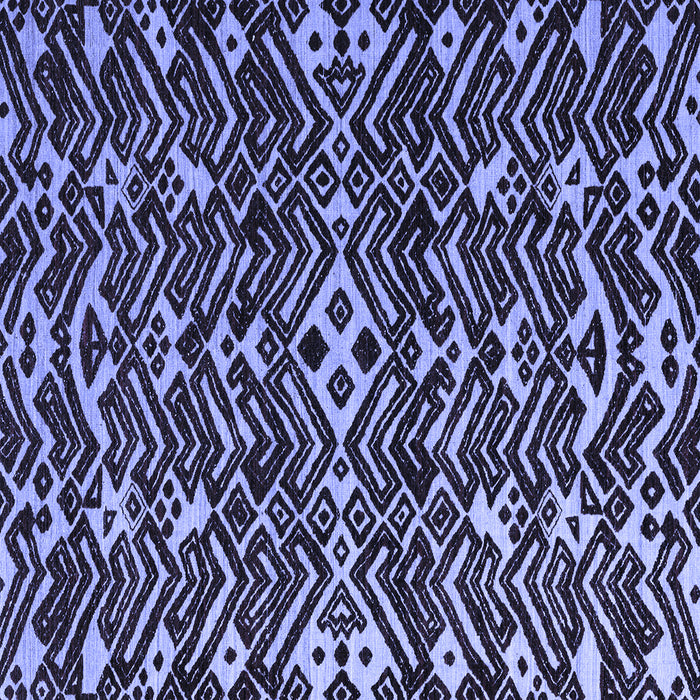 Square Machine Washable Abstract Blue Modern Rug, wshabs4789blu