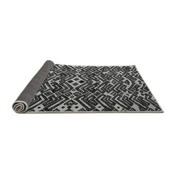 Sideview of Abstract Gray Modern Rug, abs4789gry