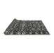 Sideview of Abstract Gray Modern Rug, abs4789gry