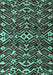 Machine Washable Abstract Turquoise Modern Area Rugs, wshabs4789turq