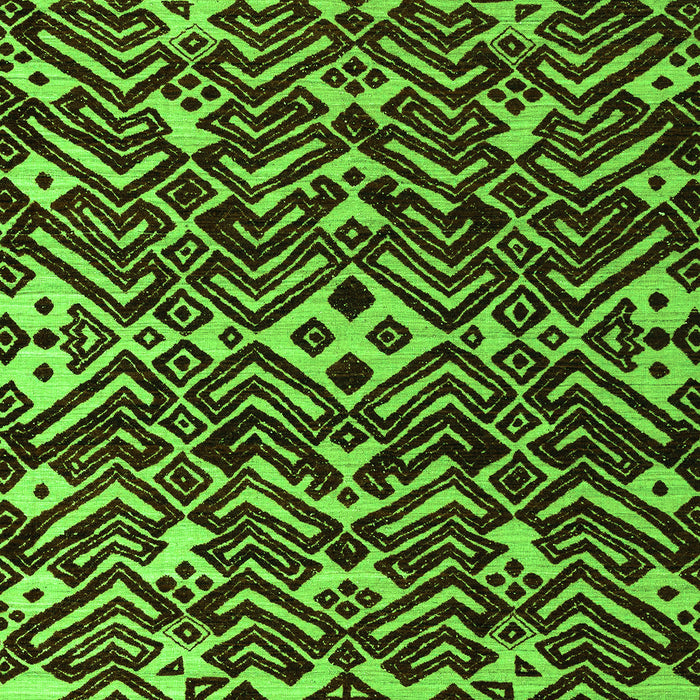 Machine Washable Abstract Green Modern Area Rugs, wshabs4789grn
