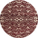 Round Machine Washable Abstract Light Copper Gold Rug, wshabs4789