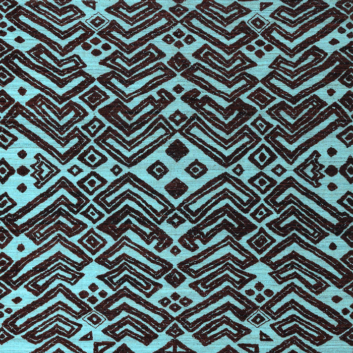 Abstract Light Blue Modern Rug, abs4789lblu