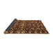 Sideview of Abstract Brown Modern Rug, abs4789brn