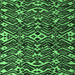 Square Machine Washable Abstract Emerald Green Modern Area Rugs, wshabs4789emgrn