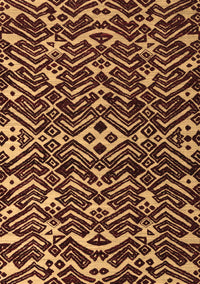 Abstract Brown Modern Rug, abs4789brn