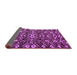 Sideview of Abstract Purple Modern Rug, abs4789pur