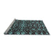 Sideview of Machine Washable Abstract Light Blue Modern Rug, wshabs4789lblu