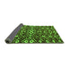 Sideview of Abstract Green Modern Rug, abs4789grn