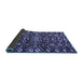 Sideview of Abstract Blue Modern Rug, abs4789blu