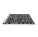 Sideview of Machine Washable Abstract Gray Modern Rug, wshabs4789gry