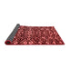 Abstract Red Modern Area Rugs