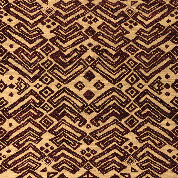 Machine Washable Abstract Brown Modern Rug, wshabs4789brn