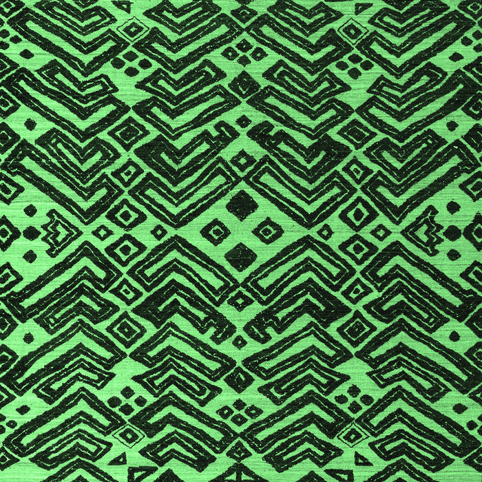 Machine Washable Abstract Emerald Green Modern Area Rugs, wshabs4789emgrn